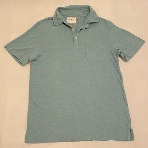 Goodfellow & Co Aqua Green Standard Fit Short Sleeve Polo Shirt Size S